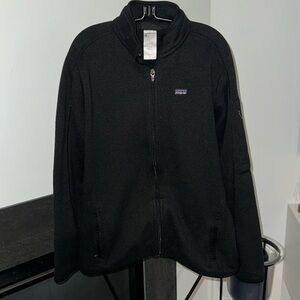 PATAGONIA Black Zip Up Jacket better sweater womens XL